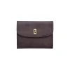 BYFT002511 Jafferjees Genuine Leather Womens Wallet The Morina Brown Gold