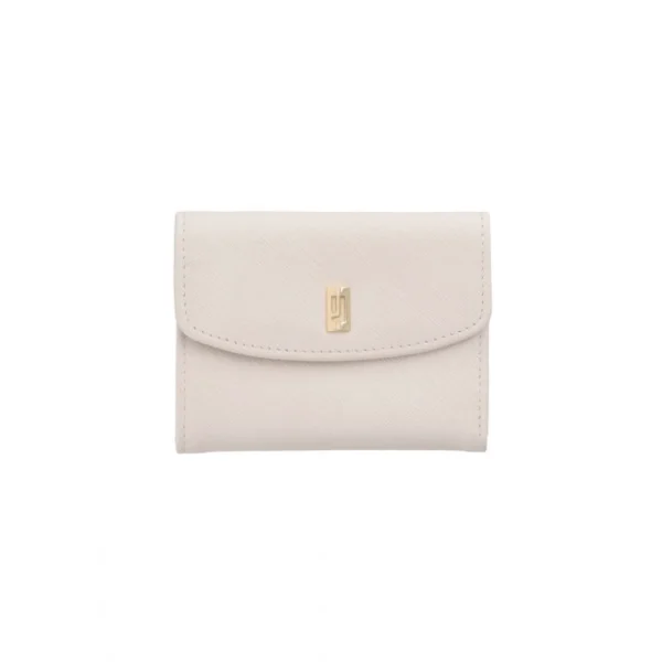 BYFT002512 Jafferjees Genuine Leather Womens Wallet The Morina Off White Gold