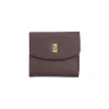 BYFT002519 Jafferjees Genuine Leather Womens Wallet The Lilac Brown Gold