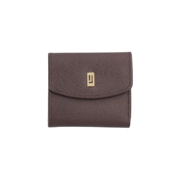BYFT002519 Jafferjees Genuine Leather Womens Wallet The Lilac Brown Gold