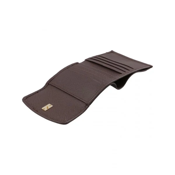 BYFT002519 Jafferjees Genuine Leather Womens Wallet The Lilac Brown Gold B