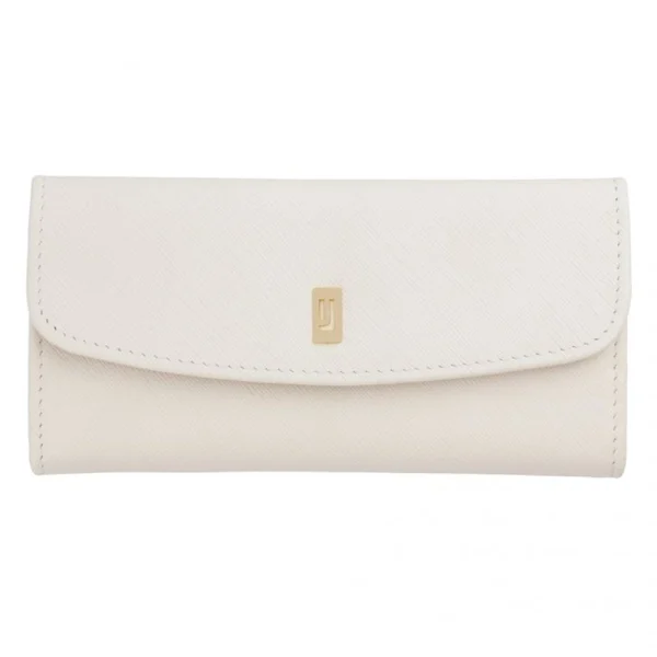 BYFT002534 Jafferjees Genuine Leather Womens Wallet Forget Me Not Off White Gold