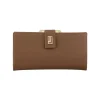 BYFT002540 Jafferjees Genuine Leather Womens Wallet The Fuchsia Tan Gold