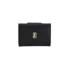 BYFT002542 Jafferjees Genuine Leather Womens Wallet The Daffodil Black Gold