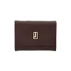 BYFT002544 Jafferjees Genuine Leather Womens Wallet The Daffodil Burgundy Gold