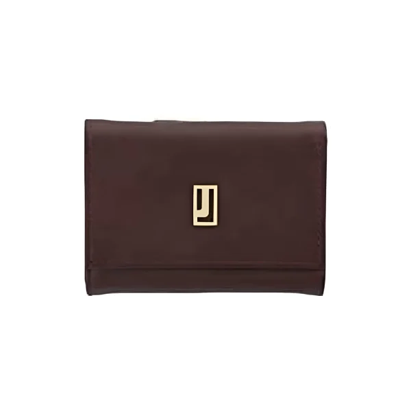BYFT002544 Jafferjees Genuine Leather Womens Wallet The Daffodil Burgundy Gold