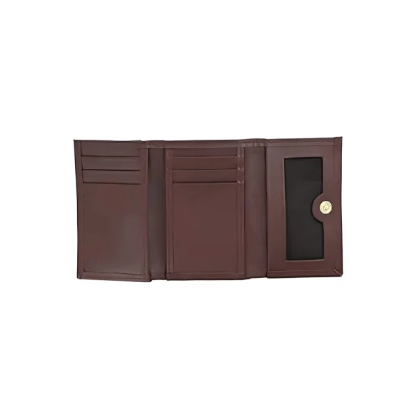 BYFT002544 Jafferjees Genuine Leather Womens Wallet The Daffodil Burgundy Gold B