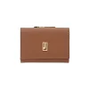 BYFT002545 Jafferjees Genuine Leather Womens Wallet The Daffodil Tan Gold