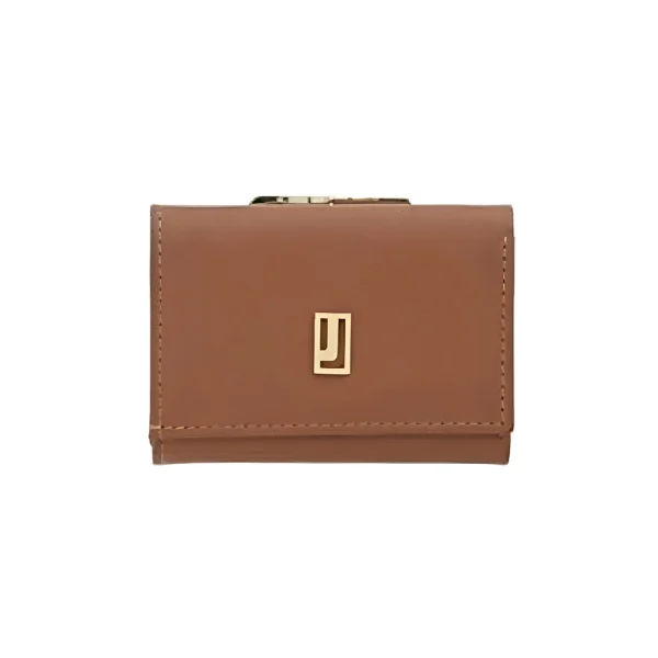 BYFT002545 Jafferjees Genuine Leather Womens Wallet The Daffodil Tan Gold