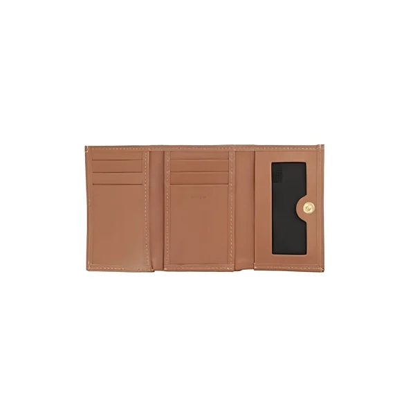 BYFT002545 Jafferjees Genuine Leather Womens Wallet The Daffodil Tan Gold B