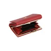 BYFT002546 Jafferjees Genuine Leather Womens Wallet The Daffodil Red Gold C