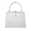 BYFT002555 Jafferjees Genuine Leather Womens Handbag The Sukan White Gold