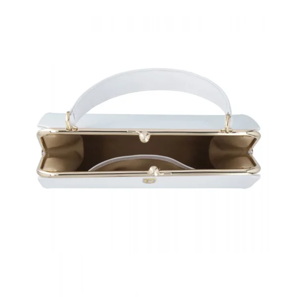 BYFT002555 Jafferjees Genuine Leather Womens Handbag The Sukan White Gold B