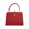 BYFT002557 Jafferjees Genuine Leather Womens Handbag The Sukan Red Gold