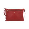 BYFT002561 Jafferjees Genuine Leather Womens Cross Body Bag The Coneflower Red Gold