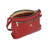 BYFT002561 Jafferjees Genuine Leather Womens Cross Body Bag The Coneflower Red Gold B