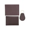 BYFT004997 Jafferjees Genuine Leather Men's Wallet Set Trevi Fountain   Brown