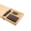 BYFT005003 Jafferjees Genuine Leather Men's Wallet Set Mount Eden   Brown B