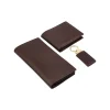 BYFT005006 Jafferjees Genuine Leather Men's Wallet Set The Louvre   Brown