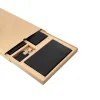 BYFT005007 Jafferjees Genuine Leather Men's Wallet Set Cn Tower   Black C