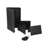 BYFT005009 Jafferjees Genuine Leather Men's Wallet Set Petra   Black A