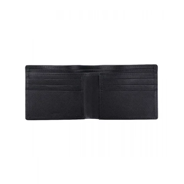BYFT005009 Jafferjees Genuine Leather Men's Wallet Set Petra   Black D