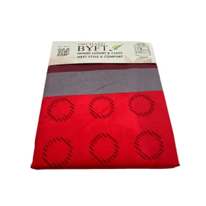 BYFT009092 BYFT Orchard Comfort Red Polka Dot Printed Single Sheet & One Pillowcase 150 x 230 cm Microfiber Set of 1