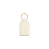 BYFT014023 Jafferjees Genuine Leather Keychain   Off White
