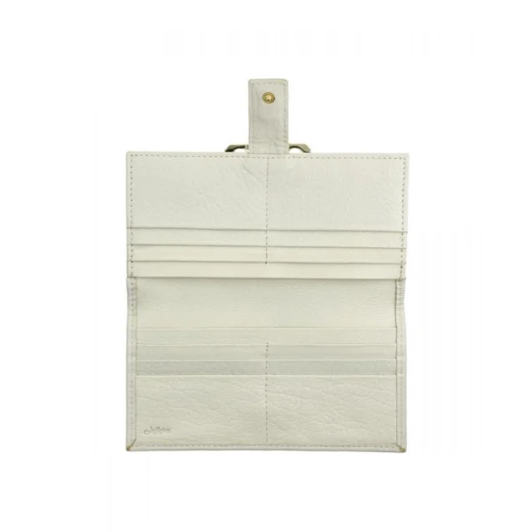 BYFT014027 Jafferjees Genuine Leather Women's Wallet   Off White C