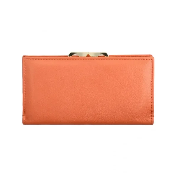 BYFT014028 FRAME WOMEN WALLET ORANGE GOLD LEATHER IMMER A
