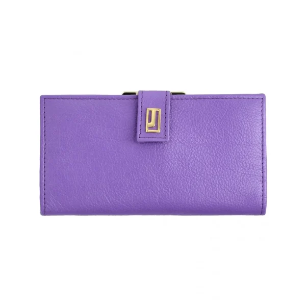 BYFT014029 Jafferjees Genuine Leather Women's Wallet   Purple