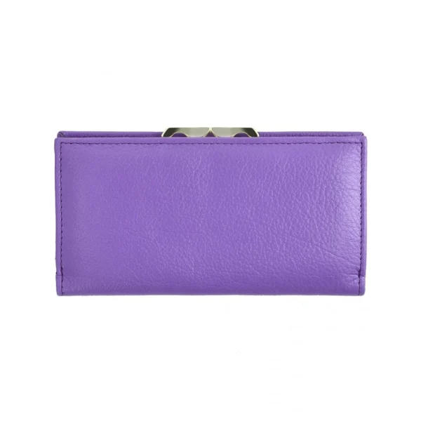 BYFT014029 Jafferjees Genuine Leather Women's Wallet   Purple A