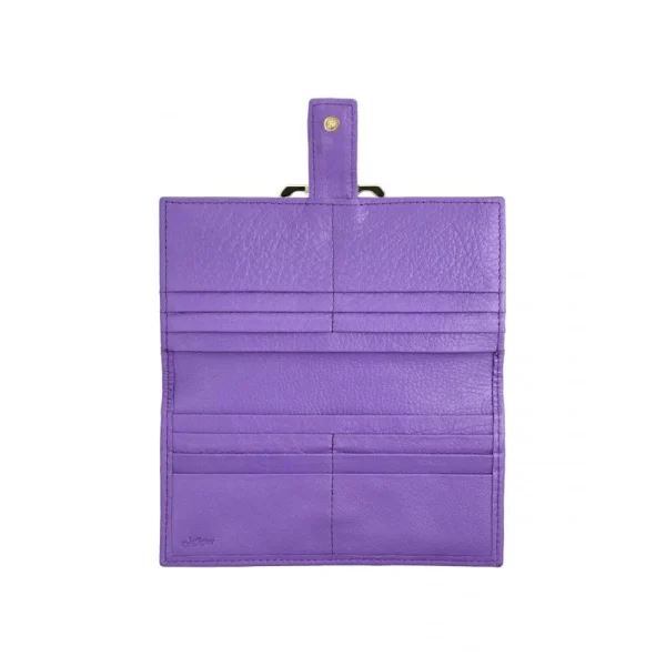 BYFT014029 Jafferjees Genuine Leather Women's Wallet   Purple B