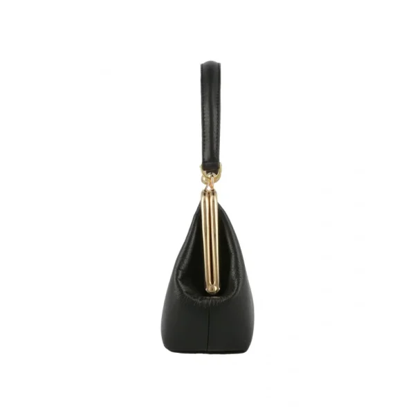 BYFT014030 FRAME BAG MEDIUM BLACK GOLD LEATHER IMMER D