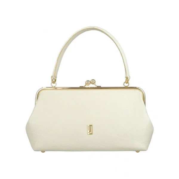 BYFT014031 FRAME BAG MEDIUM OFF WHITE GOLD LEATHER IMMER