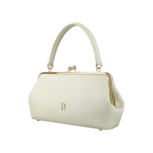 BYFT014031 FRAME BAG MEDIUM OFF WHITE GOLD LEATHER IMMER A