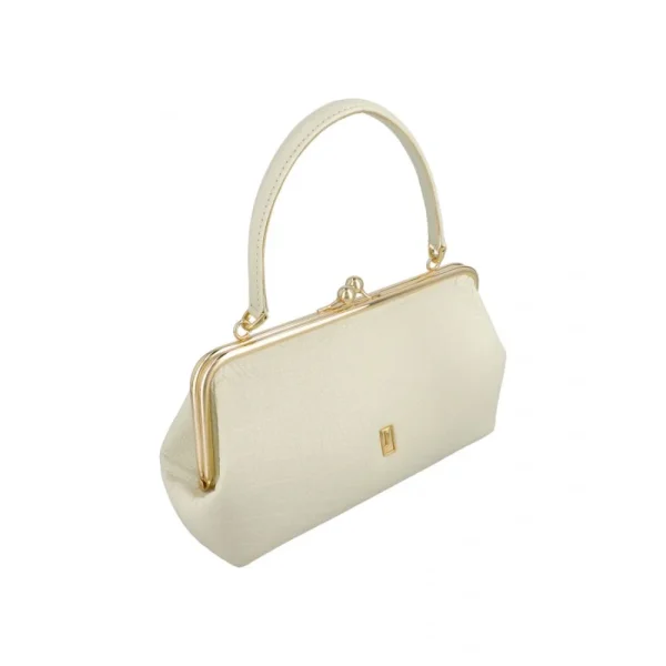 BYFT014031 FRAME BAG MEDIUM OFF WHITE GOLD LEATHER IMMER D