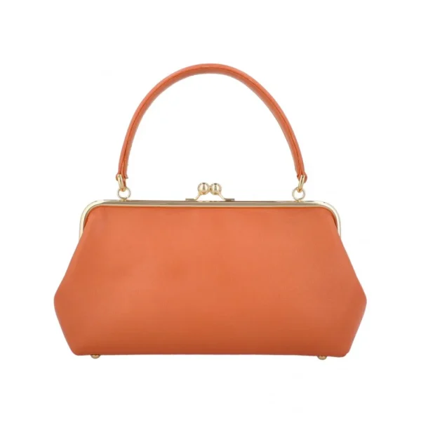 BYFT014032 FRAME BAG MEDIUM ORANGE GOLD LEATHER IMMER B