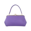 BYFT014033 FRAME BAG MEDIUM DARK PURPLE GOLD LEATHER IMMER B