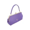 BYFT014033 FRAME BAG MEDIUM DARK PURPLE GOLD LEATHER IMMER D