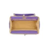 BYFT014033 FRAME BAG MEDIUM DARK PURPLE GOLD LEATHER IMMER E