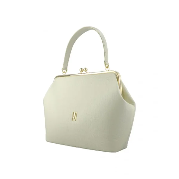 BYFT014035 FRAME BAG LARGE OFF WHITE GOLD LEATHER IMMER B