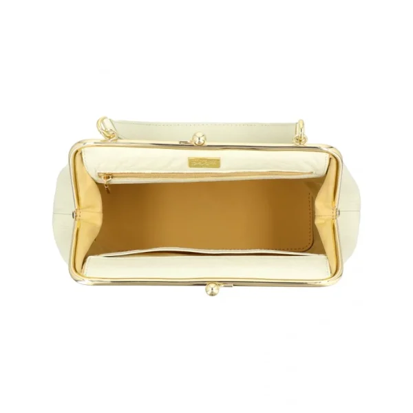 BYFT014035 FRAME BAG LARGE OFF WHITE GOLD LEATHER IMMER E