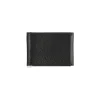 BYFT014042 MONEY CLIP WALLET BLACK SILVER LEATHER IMMER B