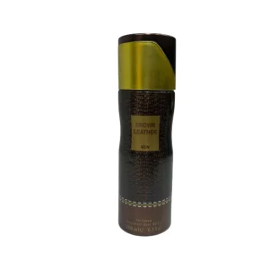 BYFT017919 Brown Leather Body Spray For Men