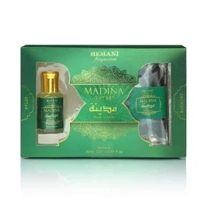 BYFT018695 Madina Gift Set 2in1 Attar & Bakhoor