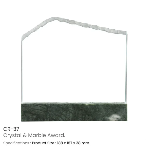 BYFT005771 BYFT Crystal and Marble Award Set of 01   CR 37