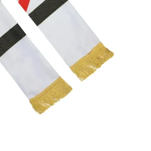 BYFT005778 BYFT UAE Flag Polyester Scarf with Gold Tassel Set of 01   SC 06 B