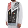 BYFT005779 BYFT UAE Flag Polyester Scarf with Silver Tassel Set of 01   SC 04 C