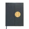 BYFT005781 BYFT A5 RPET Dark Blue Notebook with Bamboo & Magnetic Closure Set of 01   MBRPET DBL BM B